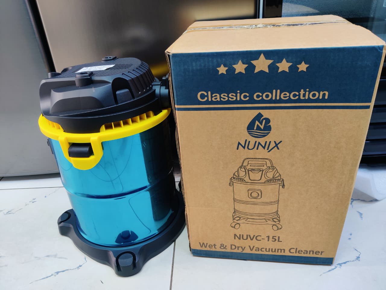 ON STOCK🦋Nunix Vacuum Cleaner Wet And Dry Upright Vacuum 15L 1400W NUVC-15L😶‍🌫️220-240V

50HZ

Vacuity: ≥17kpa

DRY& WET USE

1400W

Blower Functio

INOX BODY Capacity：15L

3.5M Cable Length