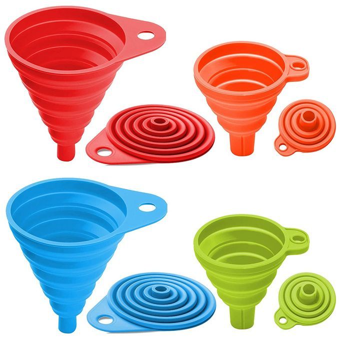 Multipurpose Foldable Silicone Collapsible Funnels