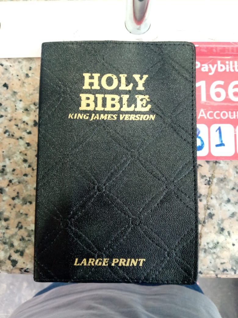 Kilimall Books New King James version Holy BibleThis edition published in 2012 has the following features:

Medium size
Simple and easy to understand English
Detail Concordance
Coated edges
Has sub- t