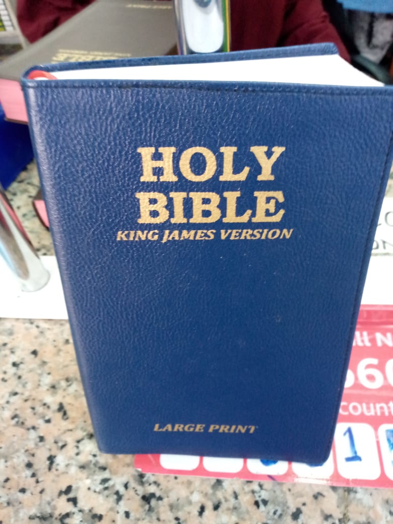 Kilimall Books New King James version Holy BibleThis edition published in 2012 has the following features:

Medium size
Simple and easy to understand English
Detail Concordance
Coated edges
Has sub- t