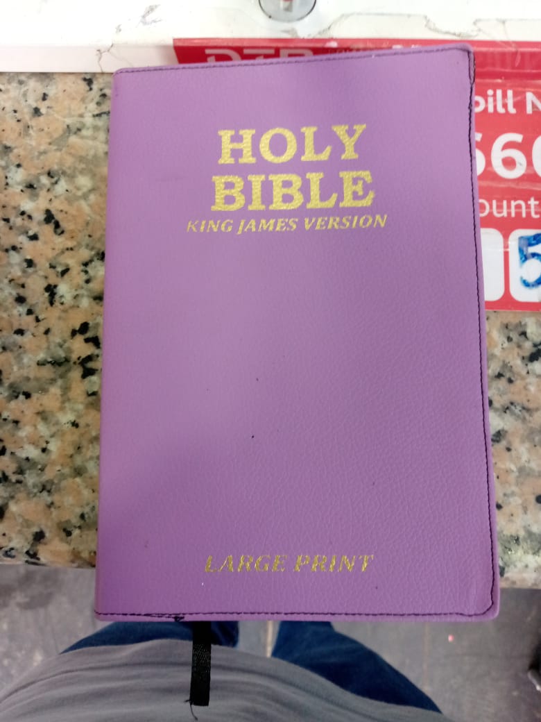 Kilimall Books New King James version Holy BibleThis edition published in 2012 has the following features:

Medium size
Simple and easy to understand English
Detail Concordance
Coated edges
Has sub- t