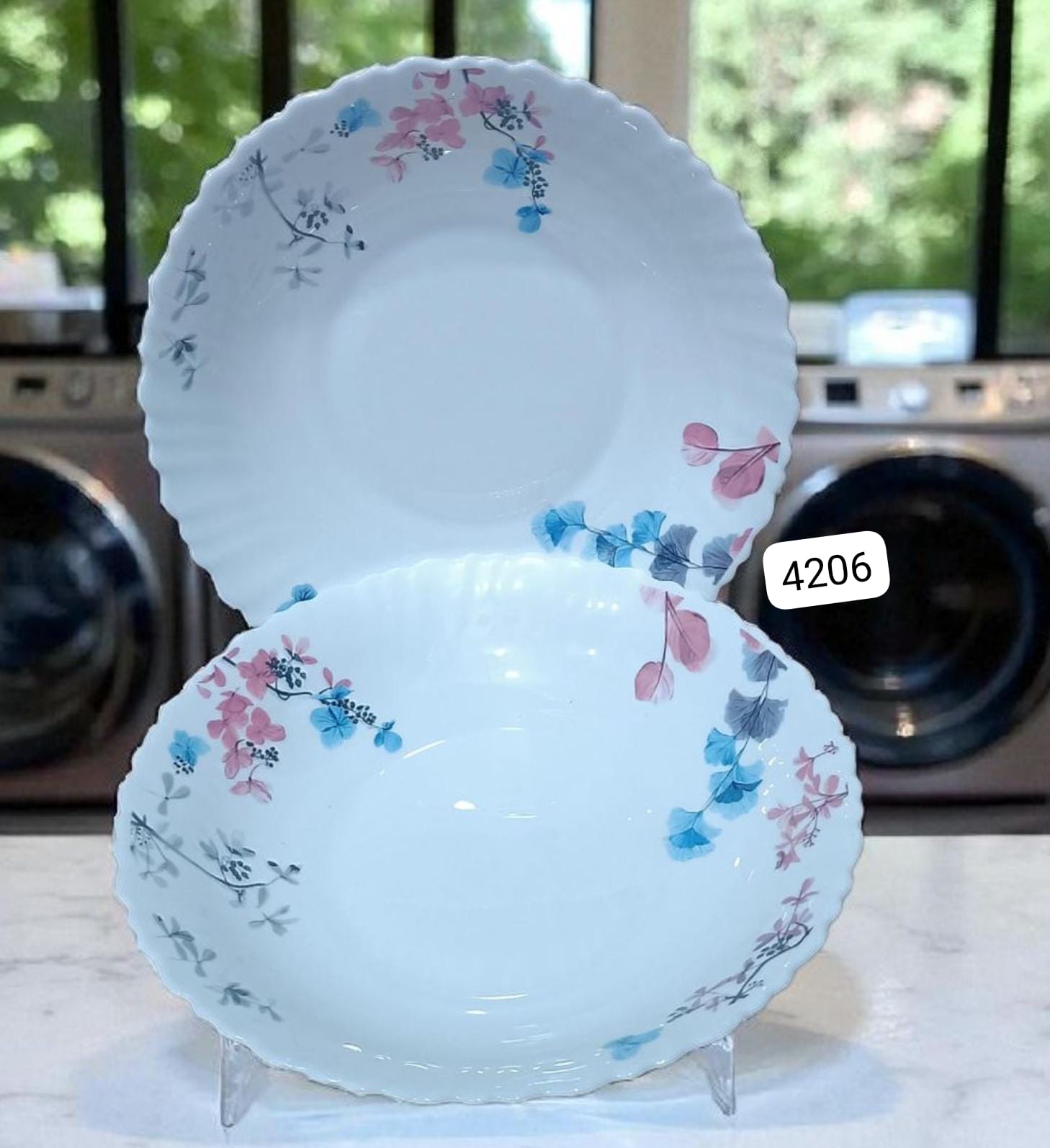 🥕BEST QUALITY 🥕Ceramics 9.5 inch deep plate 6pcs.Beautiful dinner plates
Set of 6 pcs
Easy to clean
Microwave safe
Perfect for gifting