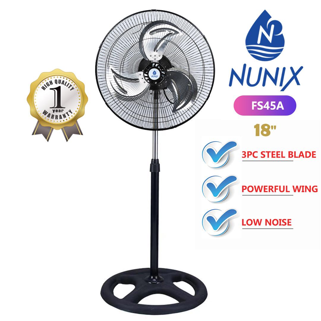 💦✔️BEST QUALITY ✔️💦Nunix Top Quality Free Standing Fan With Steel Blade 18 inches 1yr Warranty.Adjustable height.

180ͦ rotation control.3 speed

Special design fan blade & powerful motor for strong