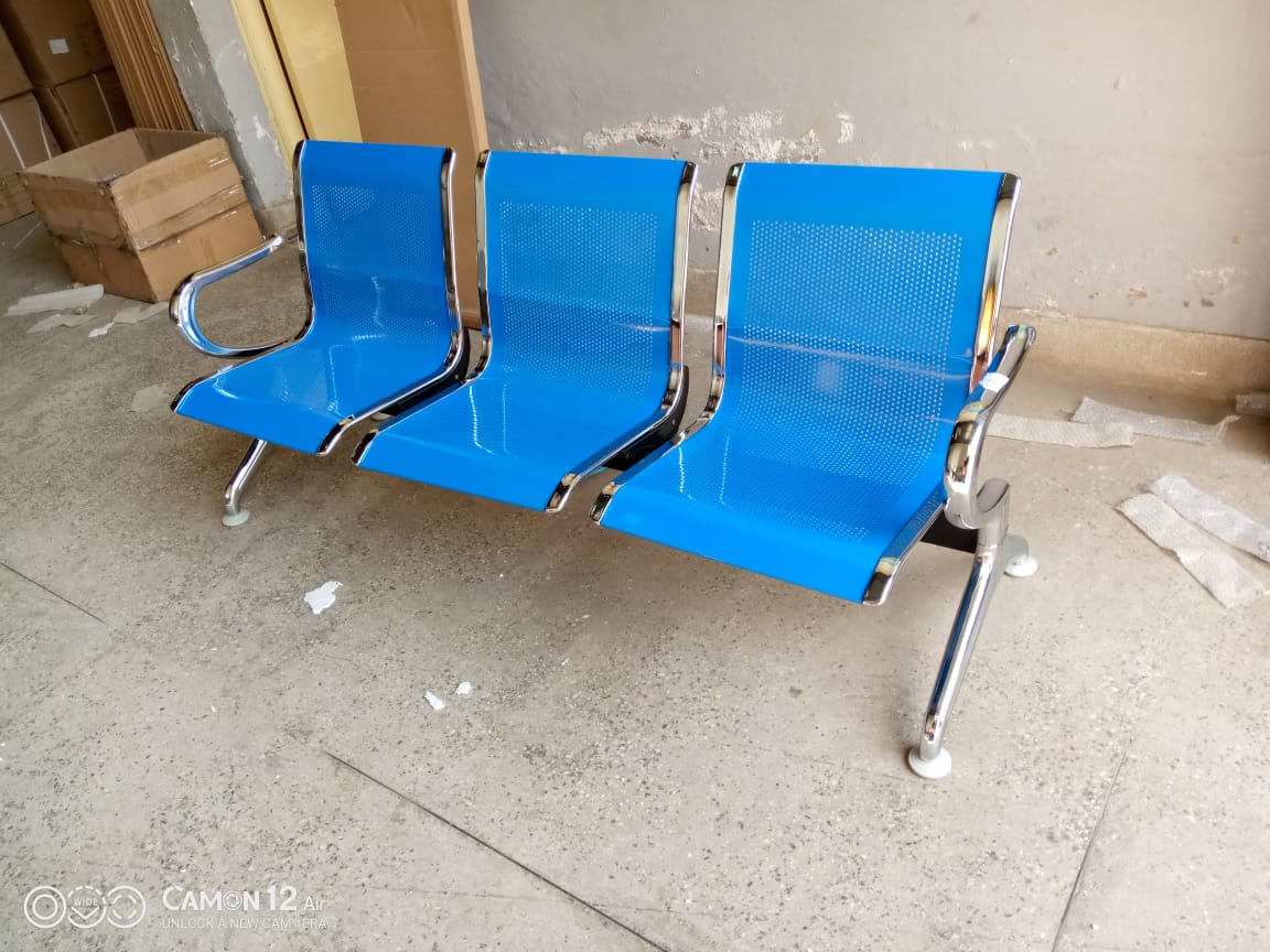 RESTOCKED🎀Three-seater row chairs, lounge chairs, public seats, hospital waiting infusion chairs, stainless steel airport bench chairs🍠Sloping back is what brings upgraded comfort beyond imagination