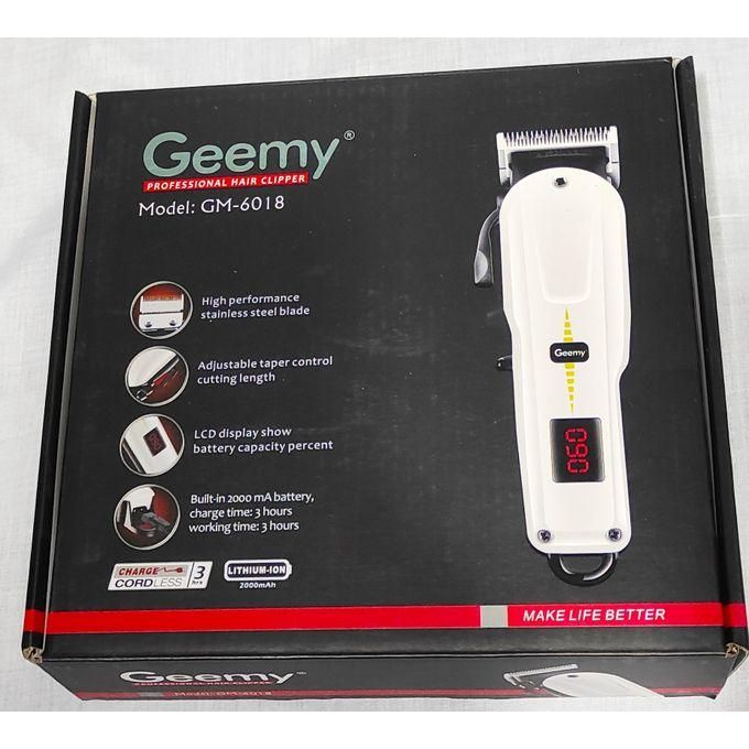 Geemy Rechargeable Cordless Shaving Machine With Indicator  Hair Trimmer adopts a stainless steel blade which is durable, non-irritating trimming on even sensitive skin. Meanwhile, the stainless steel
