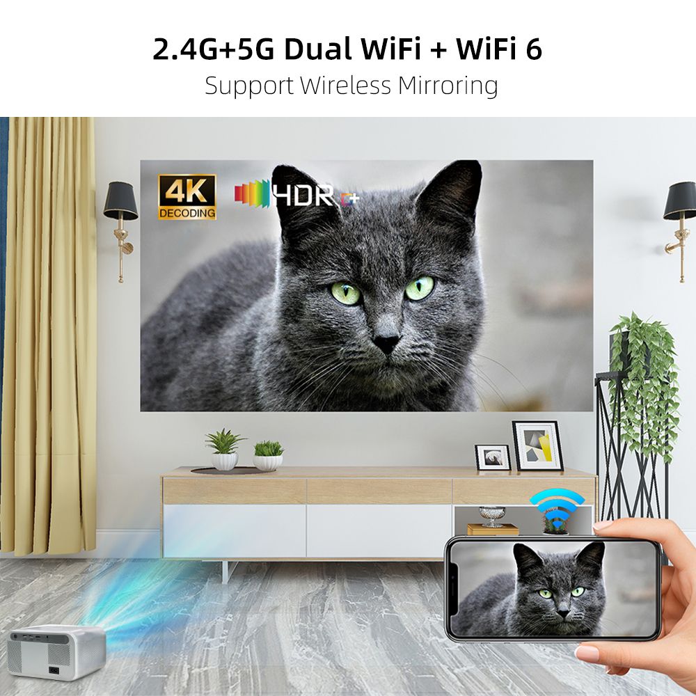 X9 Pro Full Hd 1080P Home Theater Proyector Movie Video Projetores Android Smart BT Wifi 4K Portable Mini Projector