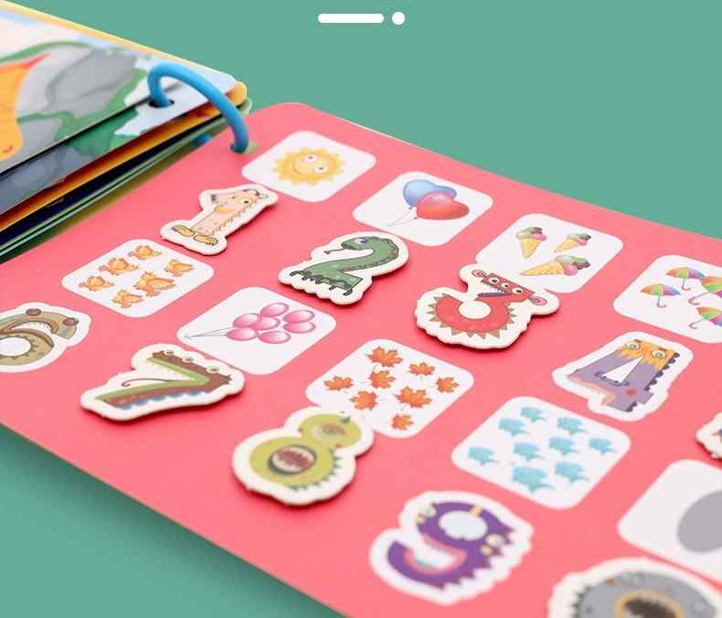 Montessori DIY Busy Books with Velcro – Reusable Educational Toddler Activity Books for Travel, Waiting Rooms, and Daily Learning