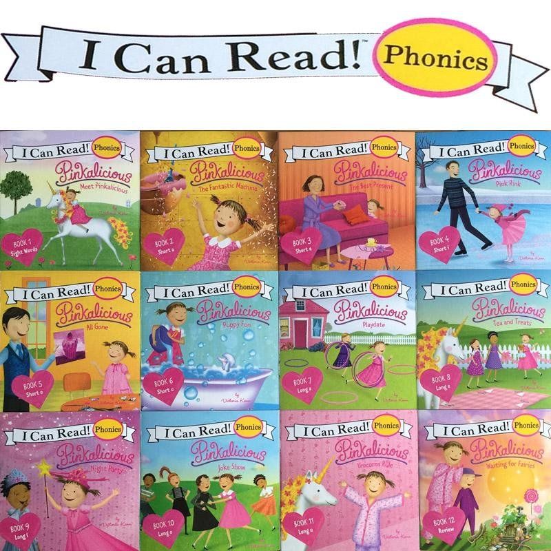 "I Can Read!" Help your child discover the joy of reading with these first Phonics Set. This 12-book collection of 7 Different Sets is designed to build strong phonics skills and boost early literacy.