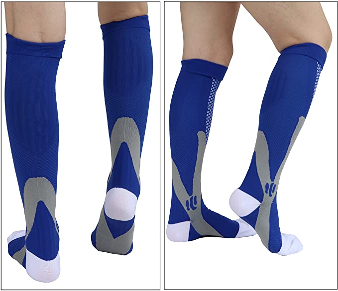 Say Goodbye To Pain with Our New Graduated Compression Socks Medical Nurses Workers Gym Hiking Cycling Diabetics Varicose Veins Sports Socks Running Football Gift Size S/M, L/XL and 2XL