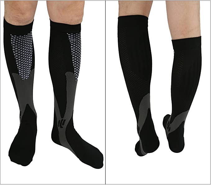 Say Goodbye To Pain with Our New Graduated Compression Socks Medical Nurses Workers Gym Hiking Cycling Diabetics Varicose Veins Sports Socks Running Football Gift Size S/M, L/XL and 2XL