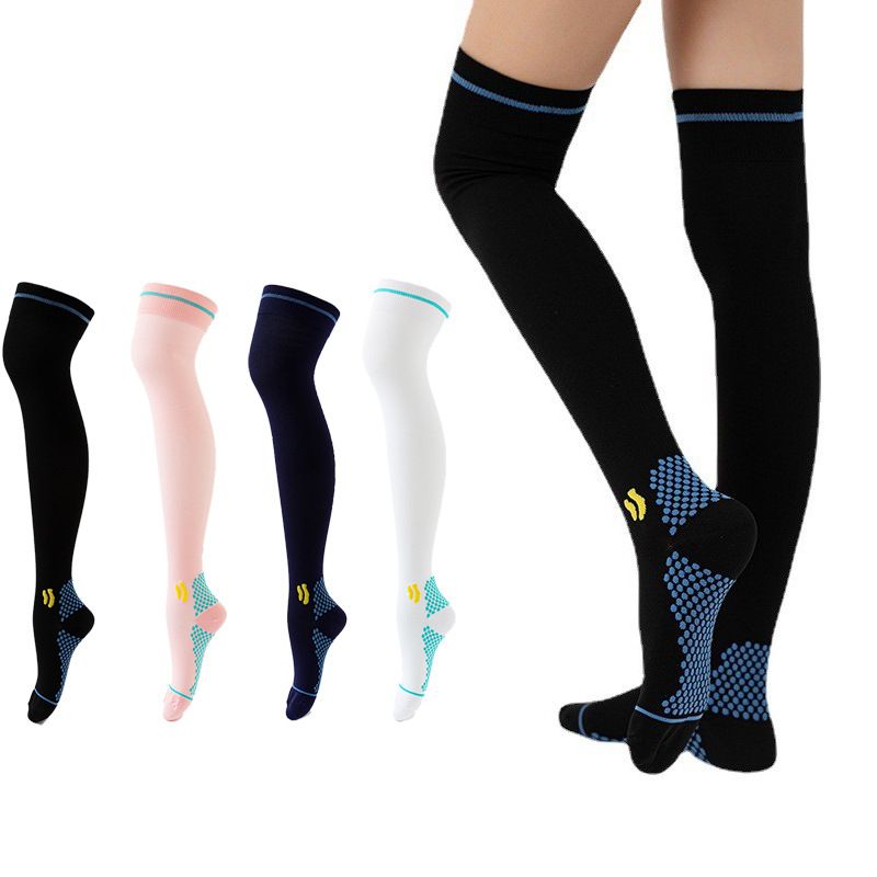 New Over The Knee Compression Socks designed for both athletic performance and all-day wear. Crafted with breathable, moisture-wicking fabric to keep your legs cool and dry.