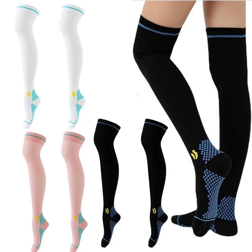 New Over The Knee Compression Socks designed for both athletic performance and all-day wear. Crafted with breathable, moisture-wicking fabric to keep your legs cool and dry.