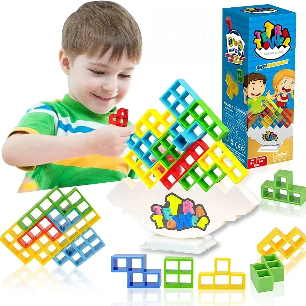 New 48 Piece Tetra Tower Game is a plug and play Game that is both challenging and Fun. Great for the whole Family - Improves your Baby,s Hand Eye Coordination Concentration Skills Set Back Resistance