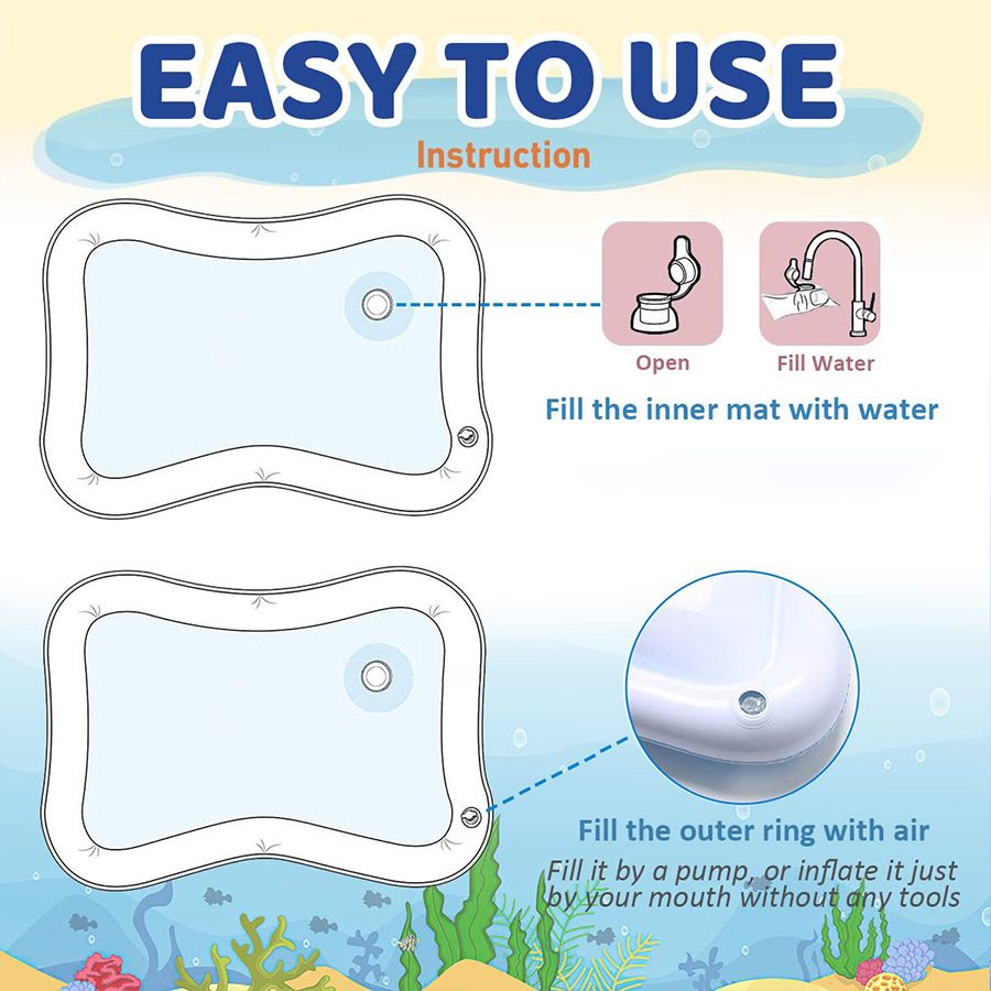 Introduce your baby to a world of sensory exploration and developmental fun with our Baby Water Play Mats! Each mat is uniquely designed to stimulate growth, improve motor skills, and ignite curiosity