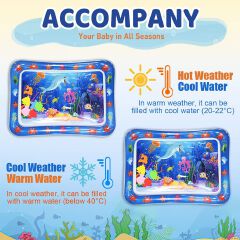 Introduce your baby to a world of sensory exploration and developmental fun with our Baby Water Play Mats! Each mat is uniquely designed to stimulate growth, improve motor skills, and ignite curiosity