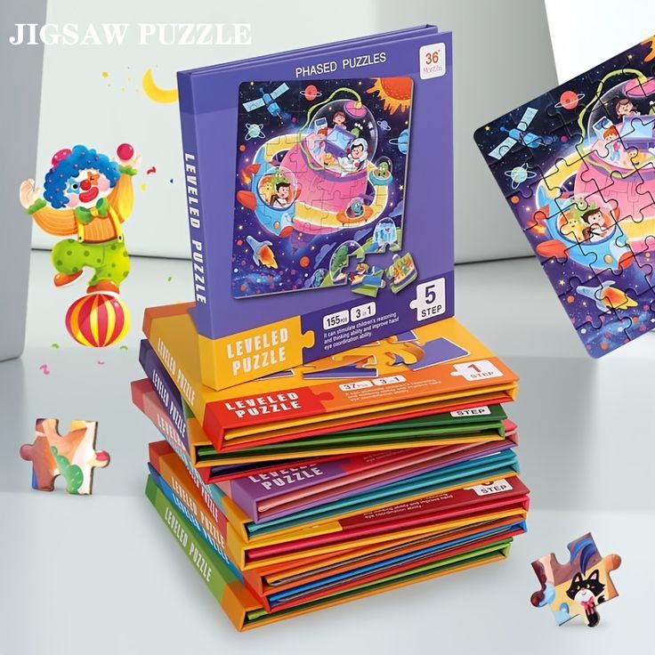 Keep little hands busy and minds sharp with our 3 IN 1 Portable MAGNETIC JIGSAW Puzzle Sets! Designed for kids aged 3+, this set includes 3 engaging PHASED Puzzles—perfect for building skills