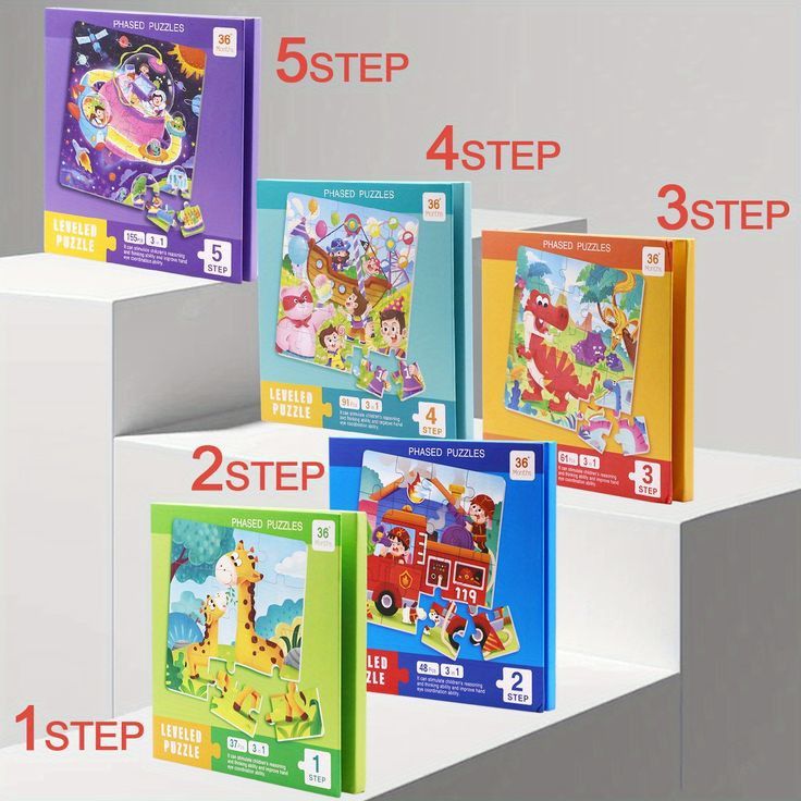 Keep little hands busy and minds sharp with our 3 IN 1 Portable MAGNETIC JIGSAW Puzzle Sets! Designed for kids aged 3+, this set includes 3 engaging PHASED Puzzles—perfect for building skills