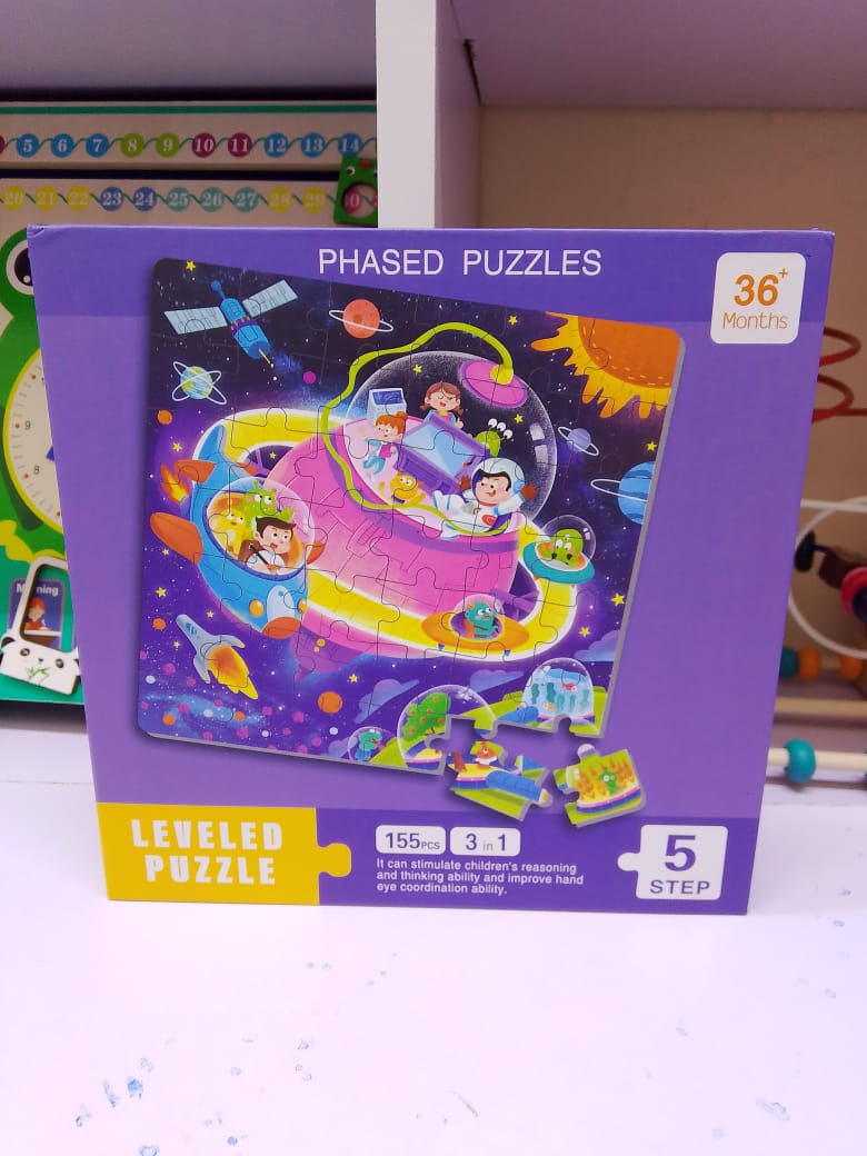 Keep little hands busy and minds sharp with our 3 IN 1 Portable MAGNETIC JIGSAW Puzzle Sets! Designed for kids aged 3+, this set includes 3 engaging PHASED Puzzles—perfect for building skills