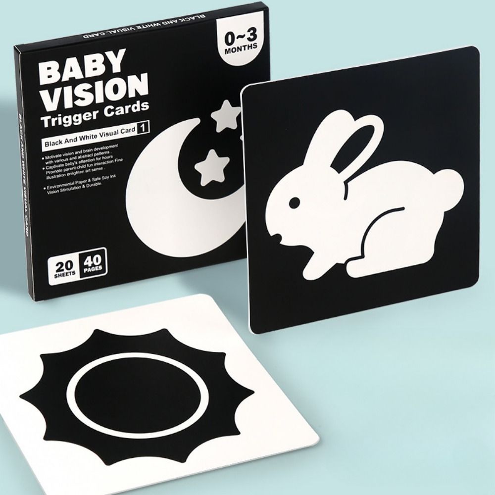 Baby Vision Stimulus Flash Cards – Boost Brain Development, Focus & Visual Recognition (0-36 Months)