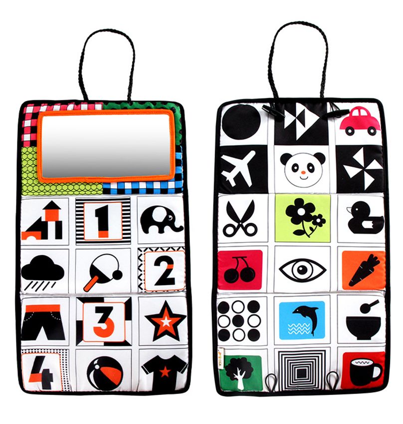 3-in-1 Tummy Time Baby Mirror & Activity Mat – Sensory Development Toy for Newborns & Infants (Foldable, Portable, Montessori-Inspired) For 0-3 Years