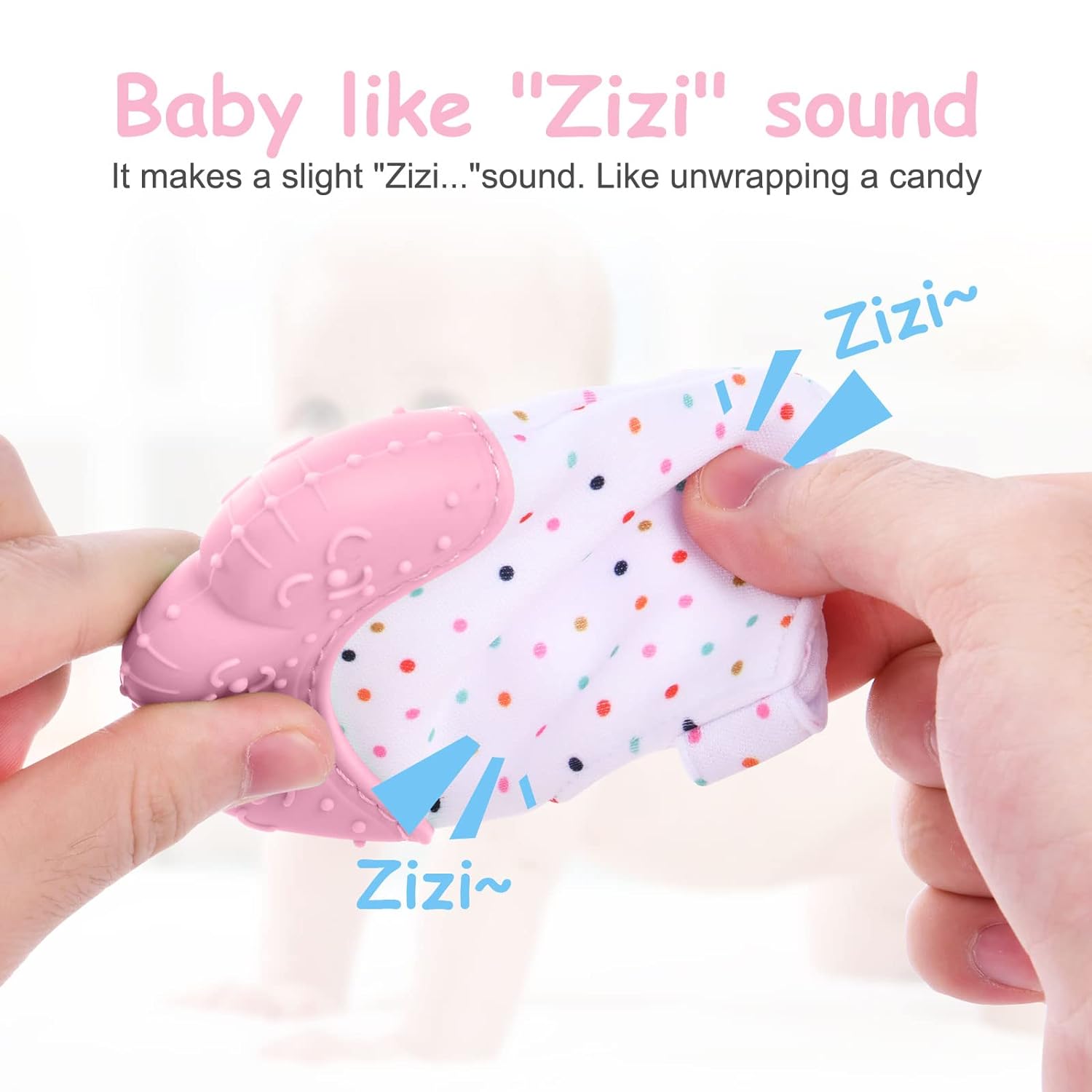 Baby Silicone Teething Glove – Soothing Relief. Let your little one teethe in comfort and joy with our Baby Silicone Teething Glove – the perfect blend of safety, softness, and sensory fun 0-12 Months