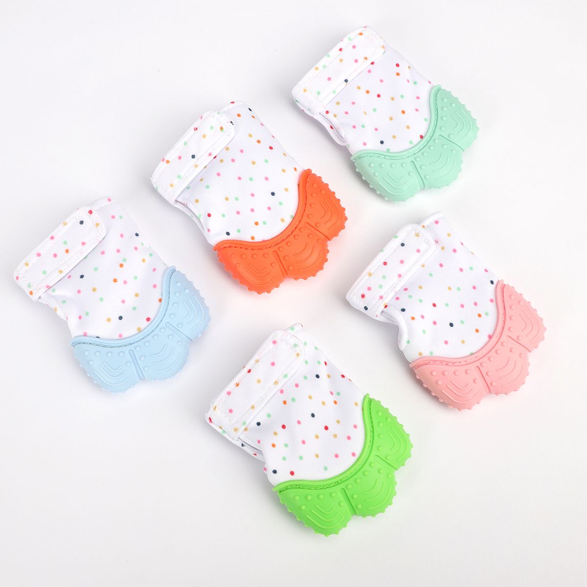 Baby Silicone Teething Glove – Soothing Relief. Let your little one teethe in comfort and joy with our Baby Silicone Teething Glove – the perfect blend of safety, softness, and sensory fun 0-12 Months