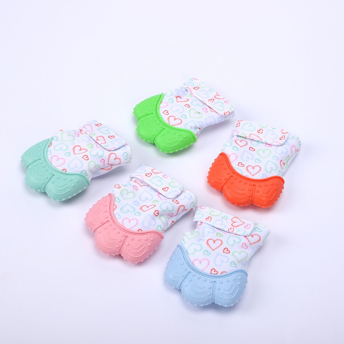 Baby Silicone Teething Glove – Soothing Relief. Let your little one teethe in comfort and joy with our Baby Silicone Teething Glove – the perfect blend of safety, softness, and sensory fun 0-12 Months