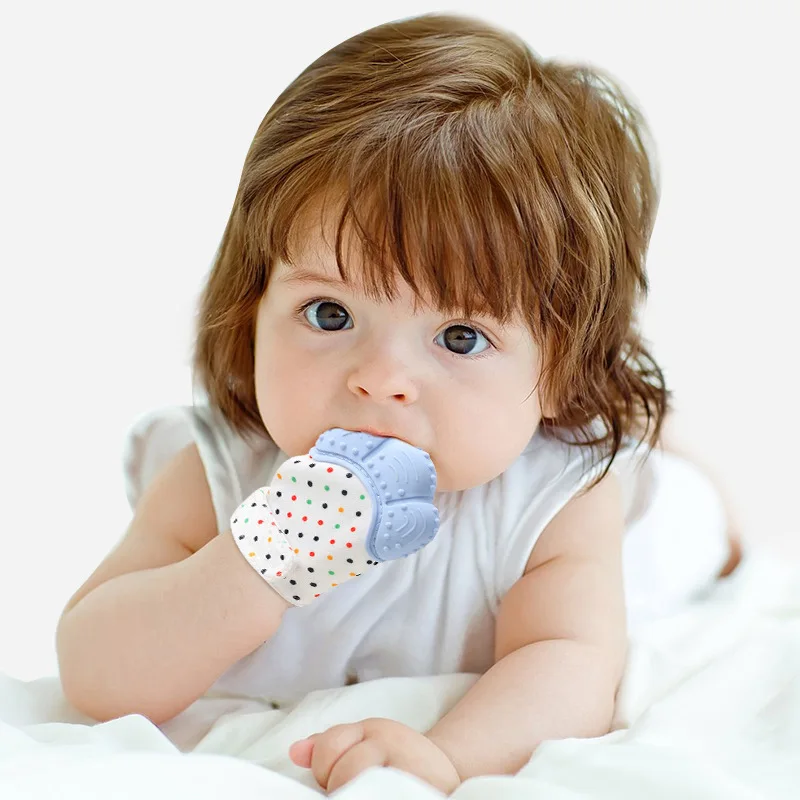 Baby Silicone Teething Glove – Soothing Relief. Let your little one teethe in comfort and joy with our Baby Silicone Teething Glove – the perfect blend of safety, softness, and sensory fun 0-12 Months