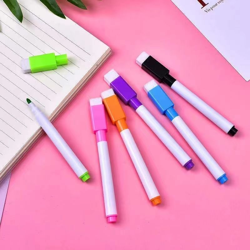 8-Pack Magnetic Dry Erase Whiteboard Markers with Eraser Caps – Vibrant Colors, Low Odor, Non-Toxic