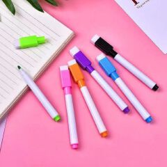 8-Pack Magnetic Dry Erase Whiteboard Markers with Eraser Caps – Vibrant Colors, Low Odor, Non-Toxic