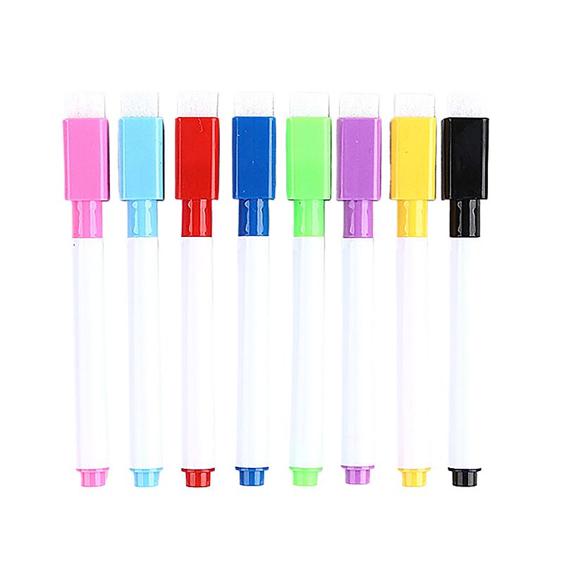 8-Pack Magnetic Dry Erase Whiteboard Markers with Eraser Caps – Vibrant Colors, Low Odor, Non-Toxic