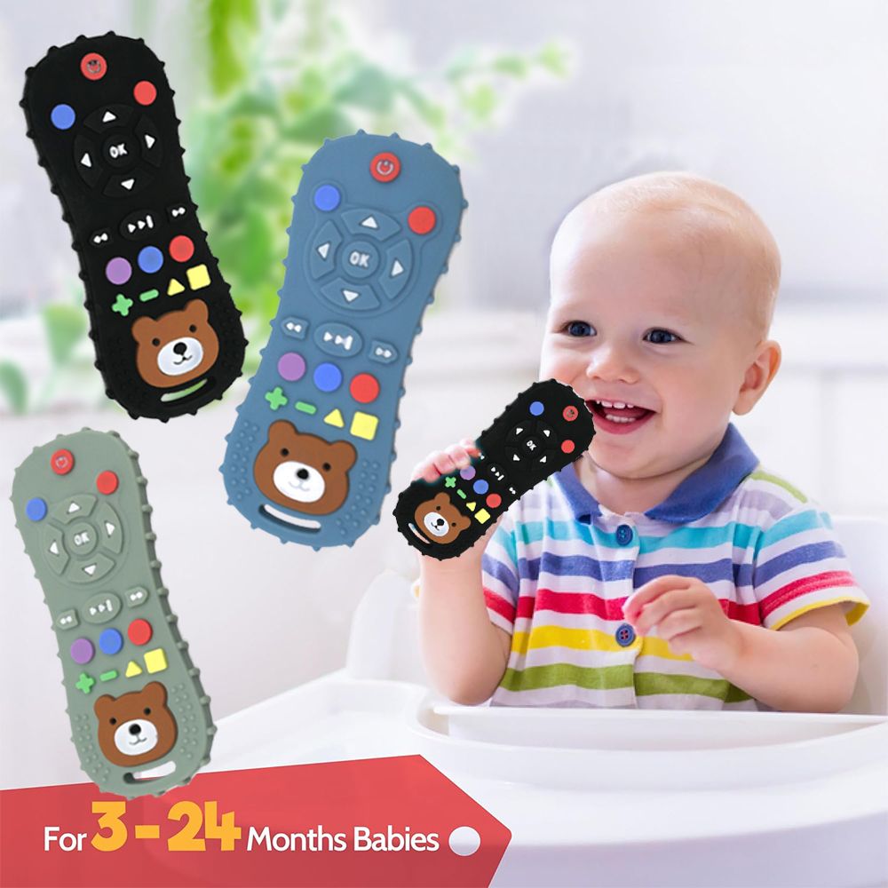 Soothe your little one’s sore gums with a playful twist! Our Baby Silicone Remote Control Teether Toy is designed to captivate and comfort teething babies who just love to grab the family remote.