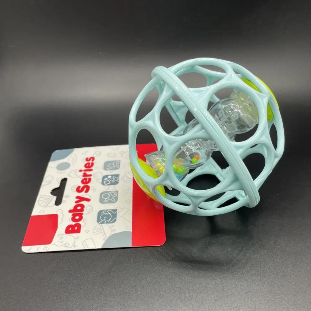 Baby O Ball Rattle Toy – Soft Grip Sensory Ball with Rattling Beads. Developmental Toy for Infants & Toddlers specially designed for tiny hands and growing minds.