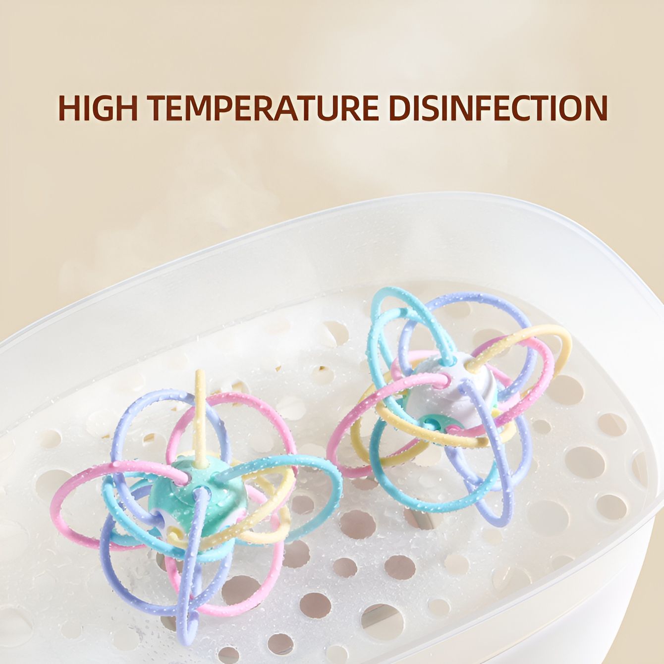 Manhattan Sensory Teether Ball – BPA-Free Baby Grasping, Teething & Developmental Toy (3+ Months)