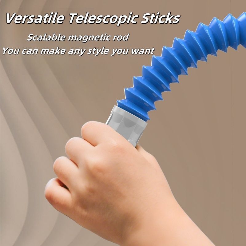 100PCS Flexible Magnetic Tube Block Set – STEM & Sensory Learning Toy for Ages 3+