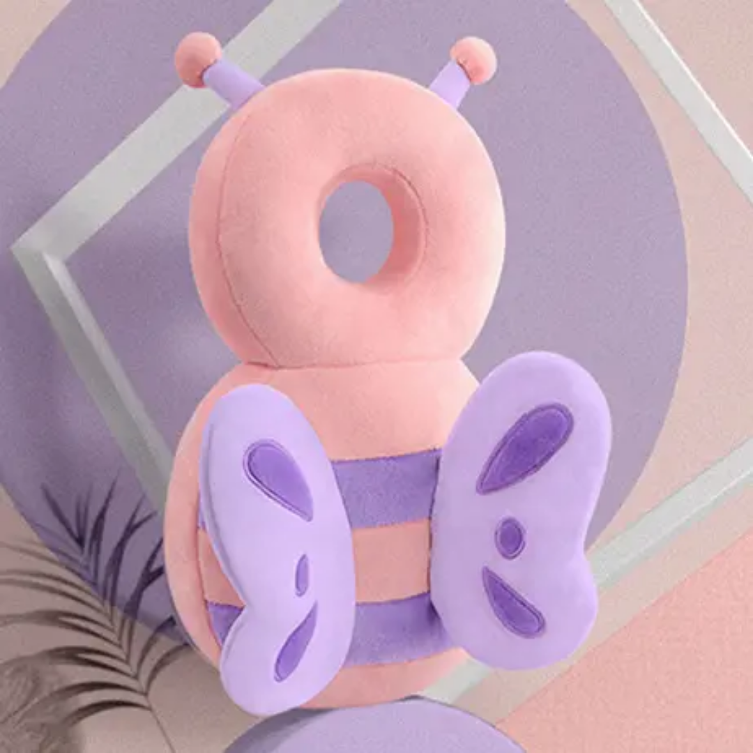 This adorable baby head protector doubles as a plush toy, designed to cushion gentle falls while sparking your baby’s curiosity. Its soft 3D breathable mesh ke