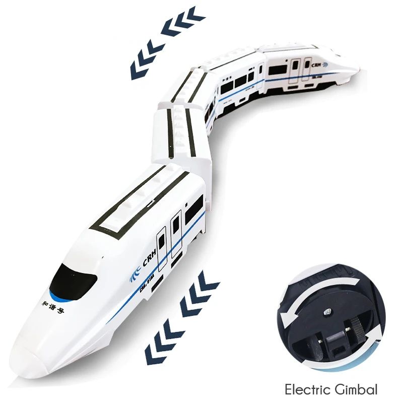 High-Speed Electric Bullet Train Toy Rechargeable Battery Powered, Detachable Coaches & Obstacle Avoidance