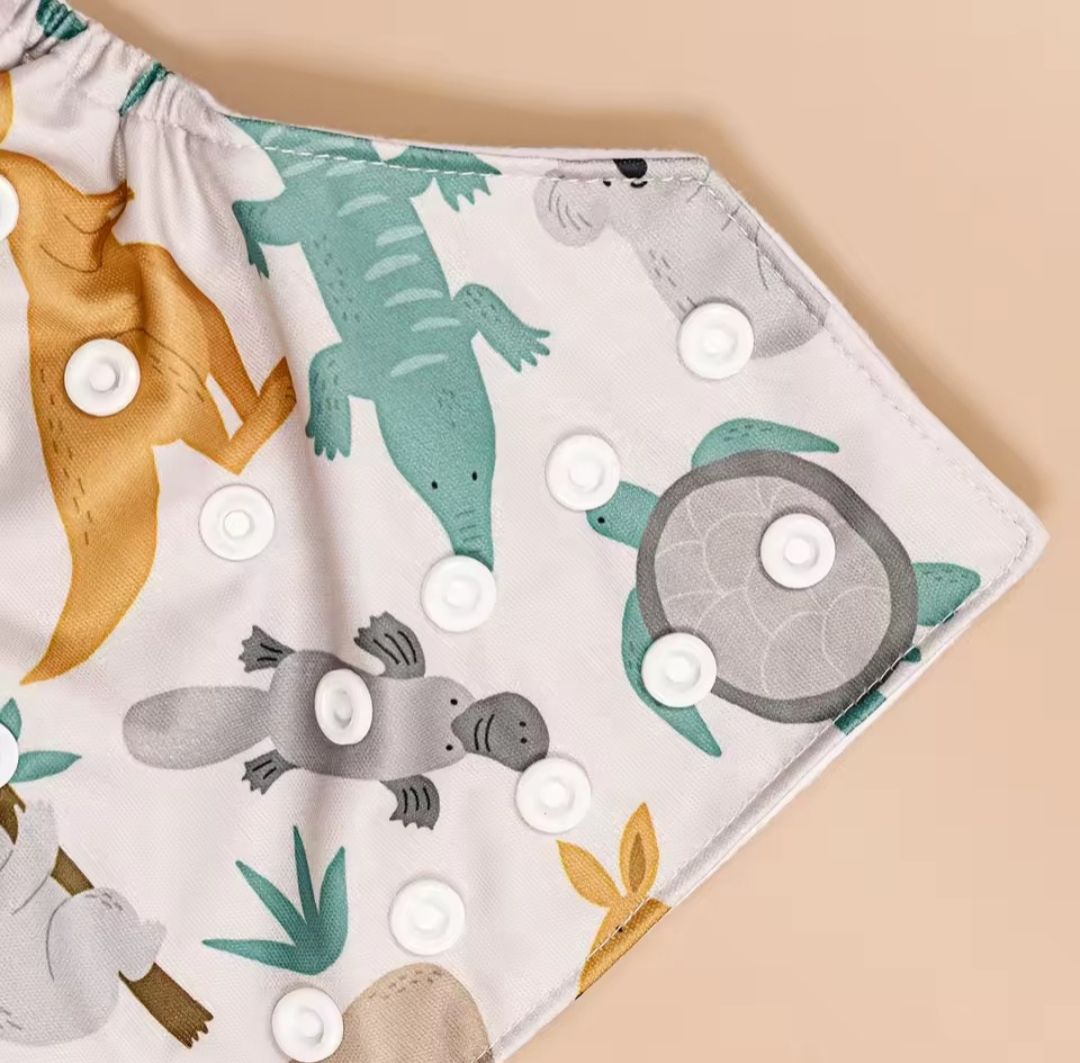 Reusable Adjustable Baby Cloth Diapers (3 Pieces Pack) – Waterproof Washable Nappies with Snap Buttons

Alternative to disposable diapers
Suitable for babies and toddlers
Nappy Inserts sold Separately