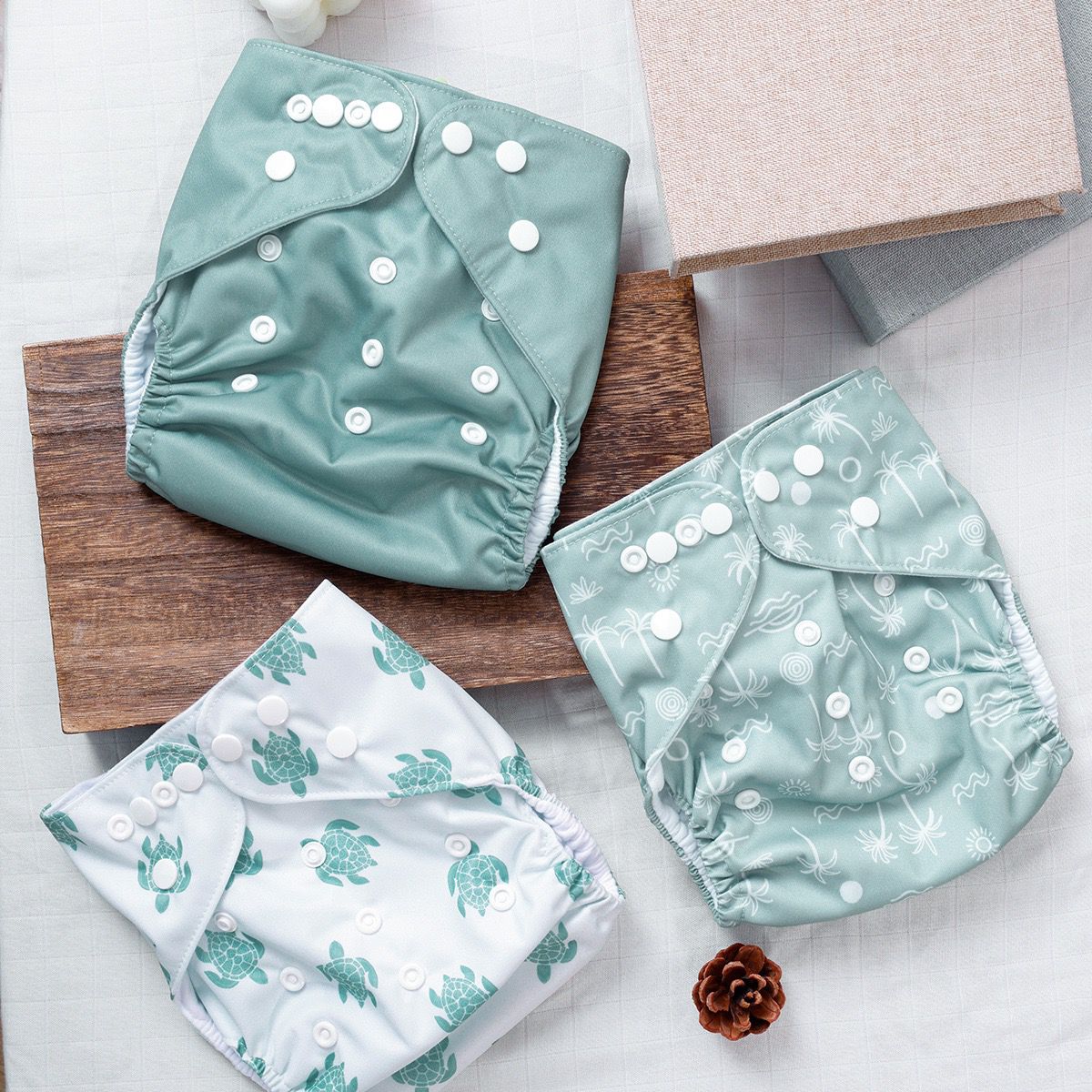 Reusable Adjustable Baby Cloth Diapers (3 Pieces Pack) – Waterproof Washable Nappies with Snap Buttons

Alternative to disposable diapers
Suitable for babies and toddlers
Nappy Inserts sold Separately