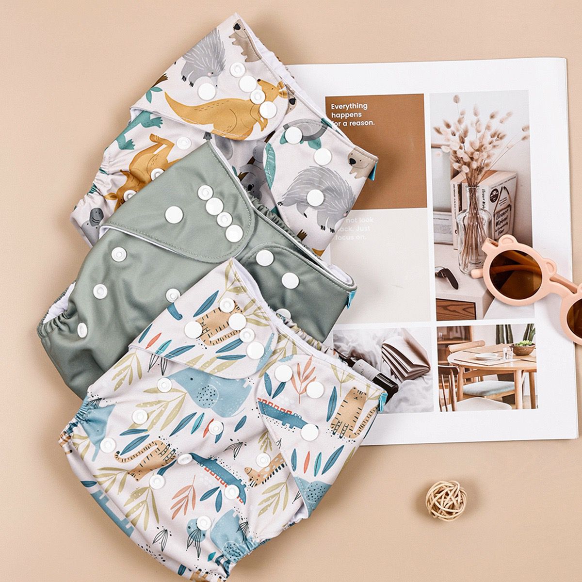 Reusable Adjustable Baby Cloth Diapers (3 Pieces Pack) – Waterproof Washable Nappies with Snap Buttons

Alternative to disposable diapers
Suitable for babies and toddlers
Nappy Inserts sold Separately