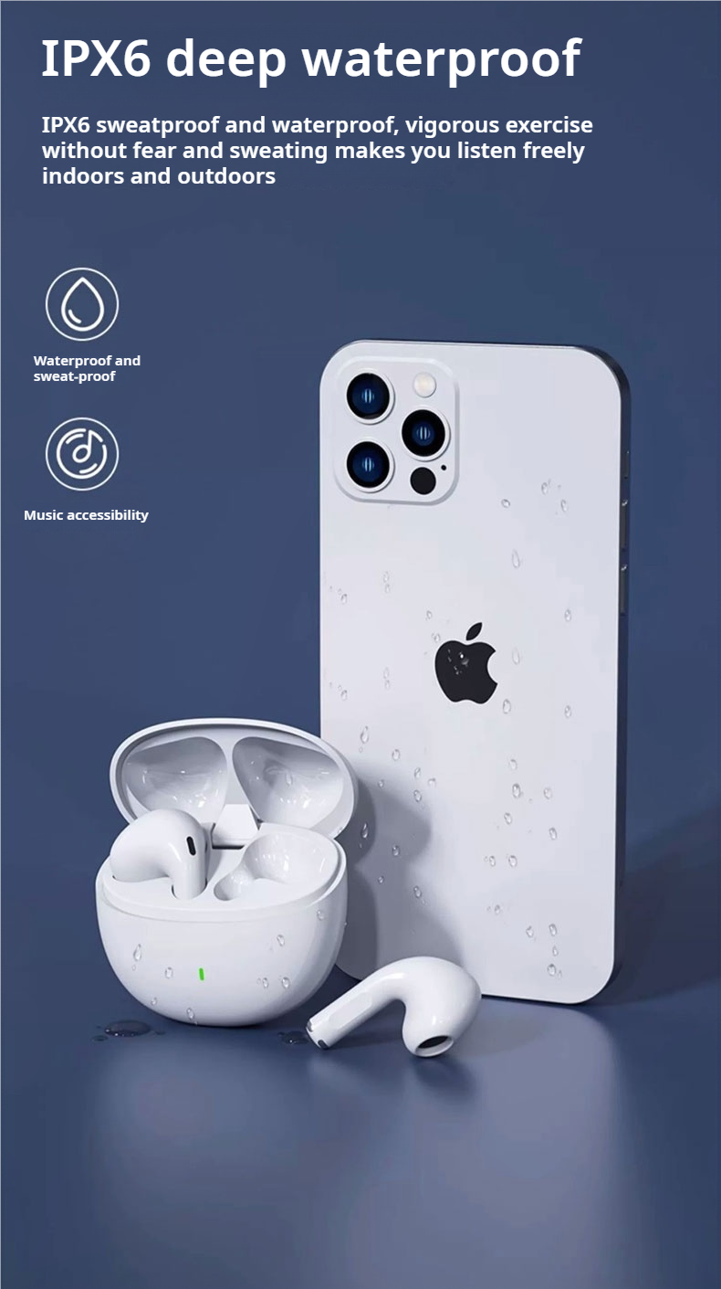 Aloking Earbuds HIFI Original TWS Wireless Bluetooth Headset with Microphone Touch Control for iPhone Android H7 Bluetooth Wireless Earphone Gaming Sports earbuds Noise Cancelling Waterproof Earpods