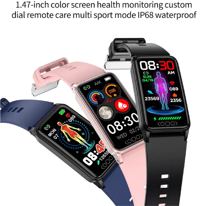 1.47inch square high-definition touch screen smart watch health monitor heart rate blood oxygen uric acid monitoring sports Smart bracelet men smart watch women smartwatches Kids waterproof smartwatch