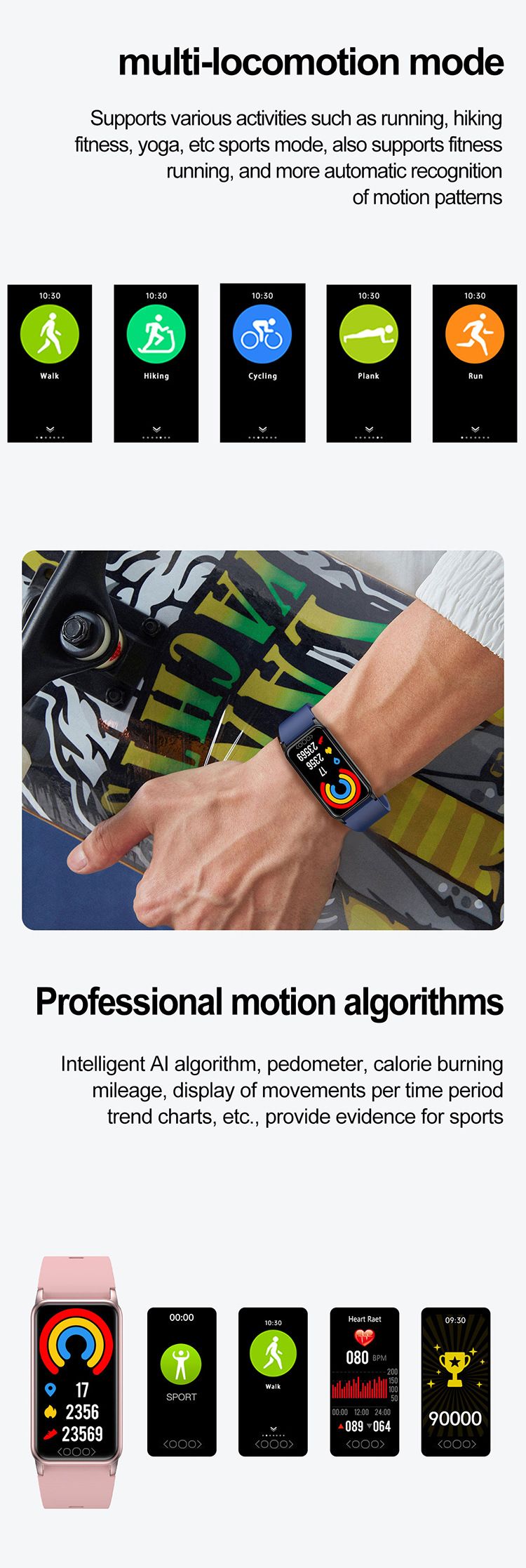 1.47inch square high-definition touch screen smart watch health monitor heart rate blood oxygen uric acid monitoring sports Smart bracelet men smart watch women smartwatches Kids waterproof smartwatch