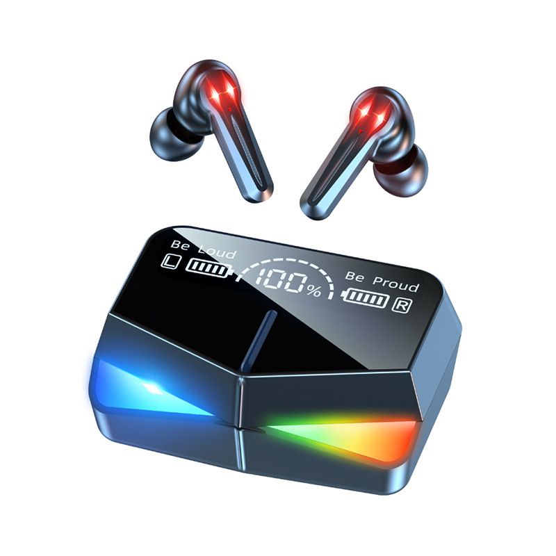 Aloking Damix playgames Earphone with Cool Light low latency noise reduction Bluetooth Earbuds TWS Bluetooth headset power display ultra-long battery life Wireless Earbuds True gaming Bluetooth Earpod