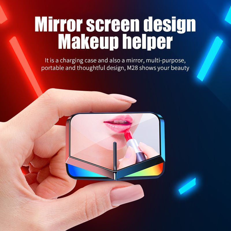 Aloking Damix playgames Earphone with Cool Light low latency noise reduction Bluetooth Earbuds TWS Bluetooth headset power display ultra-long battery life Wireless Earbuds True gaming Bluetooth Earpod