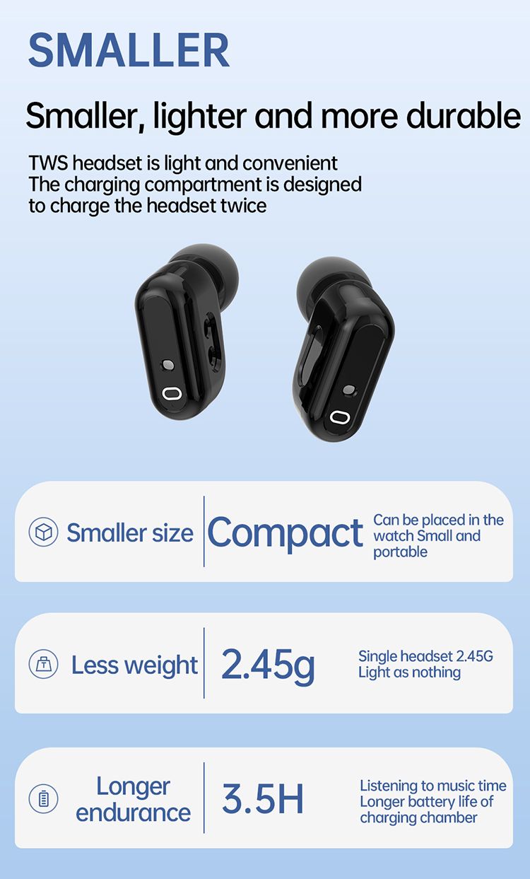 Smart Watch TWS Earphones 2-in-1 Women Men Flip Smartwatch Wireless Earphone Earbuds Bluetooth Call Heart Rate Monitor Square Touch Control Waterproof Sports Smartwatches Bluetooth Wirst Watch For Men
