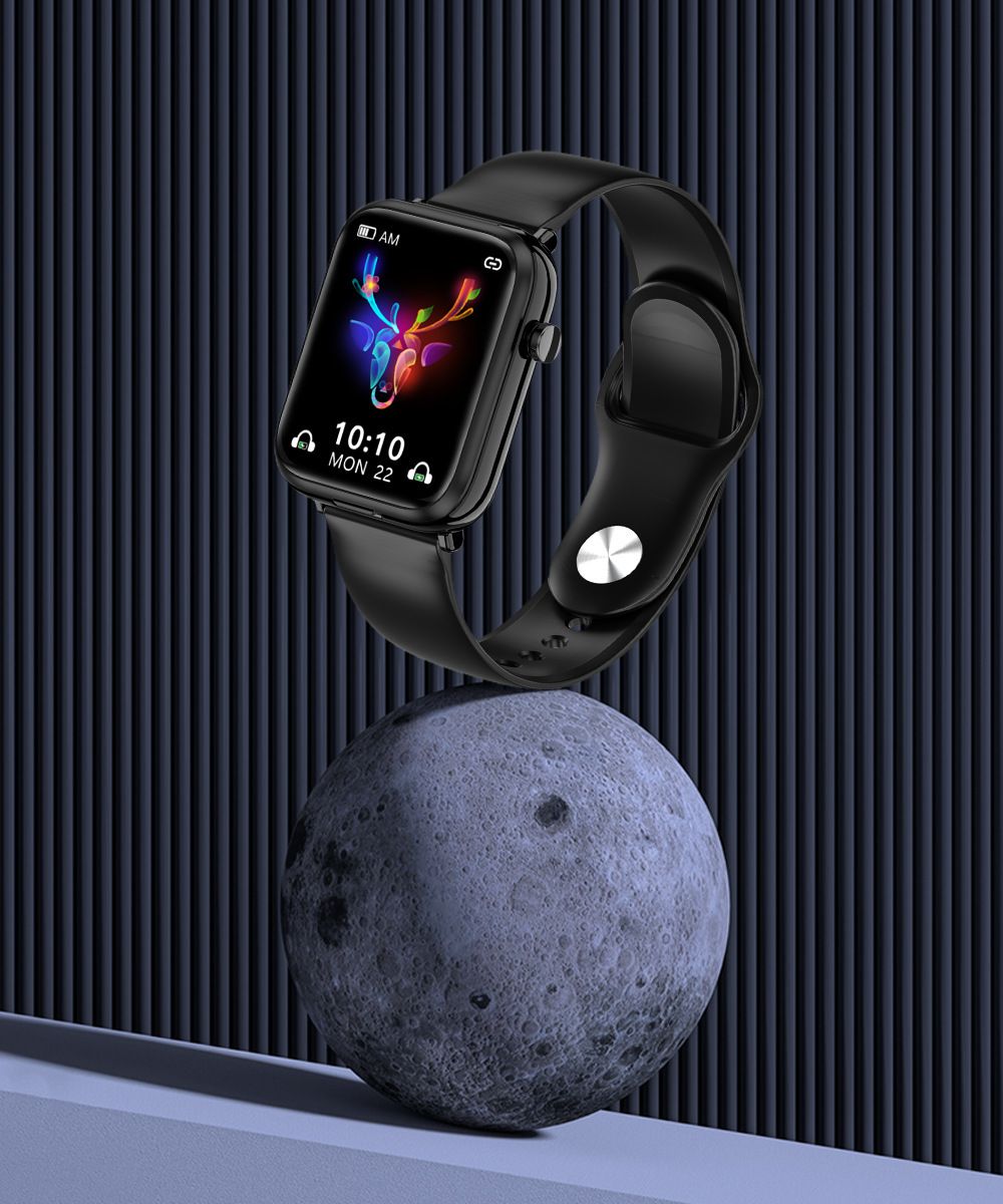 Smart Watch TWS Earphones 2-in-1 Women Men Flip Smartwatch Wireless Earphone Earbuds Bluetooth Call Heart Rate Monitor Square Touch Control Waterproof Sports Smartwatches Bluetooth Wirst Watch For Men