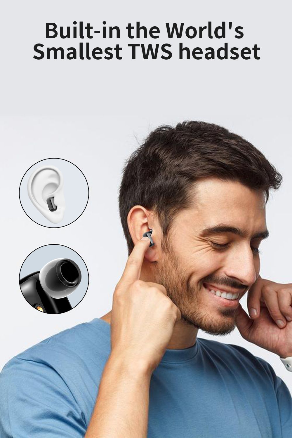Smart Watch TWS Earphones 2-in-1 Women Men Flip Smartwatch Wireless Earphone Earbuds Bluetooth Call Heart Rate Monitor Square Touch Control Waterproof Sports Smartwatches Bluetooth Wirst Watch For Men