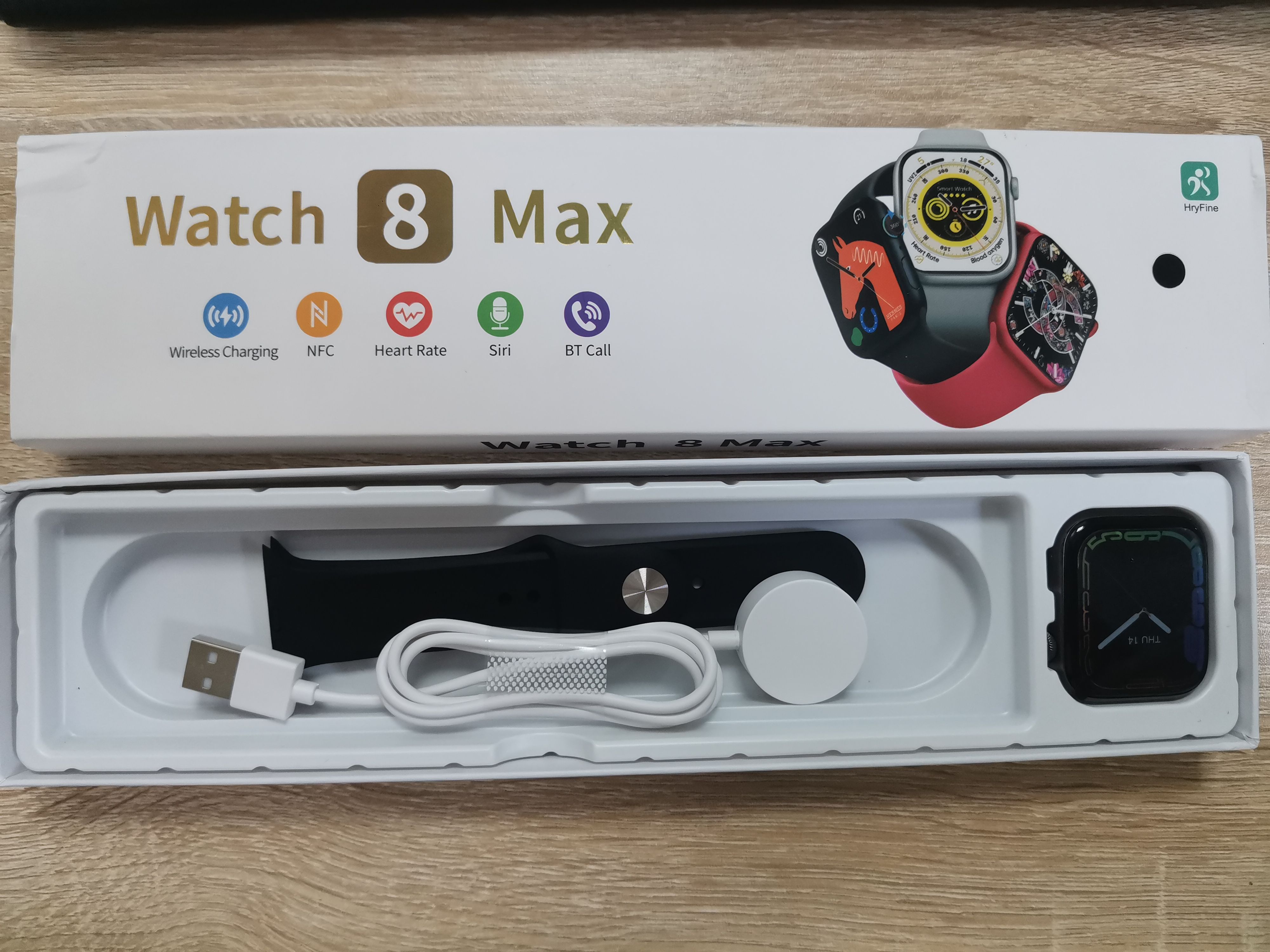 Fashion Sports Smart Watch Women Men Ladies Wrist Watch For Andriod IOS Smart Bracelet Alarm Clock Fitness Waterproof Smartwatch 1.85'' Square Touch Control Watch 8 Max Bluetooth Smart Watch For Men