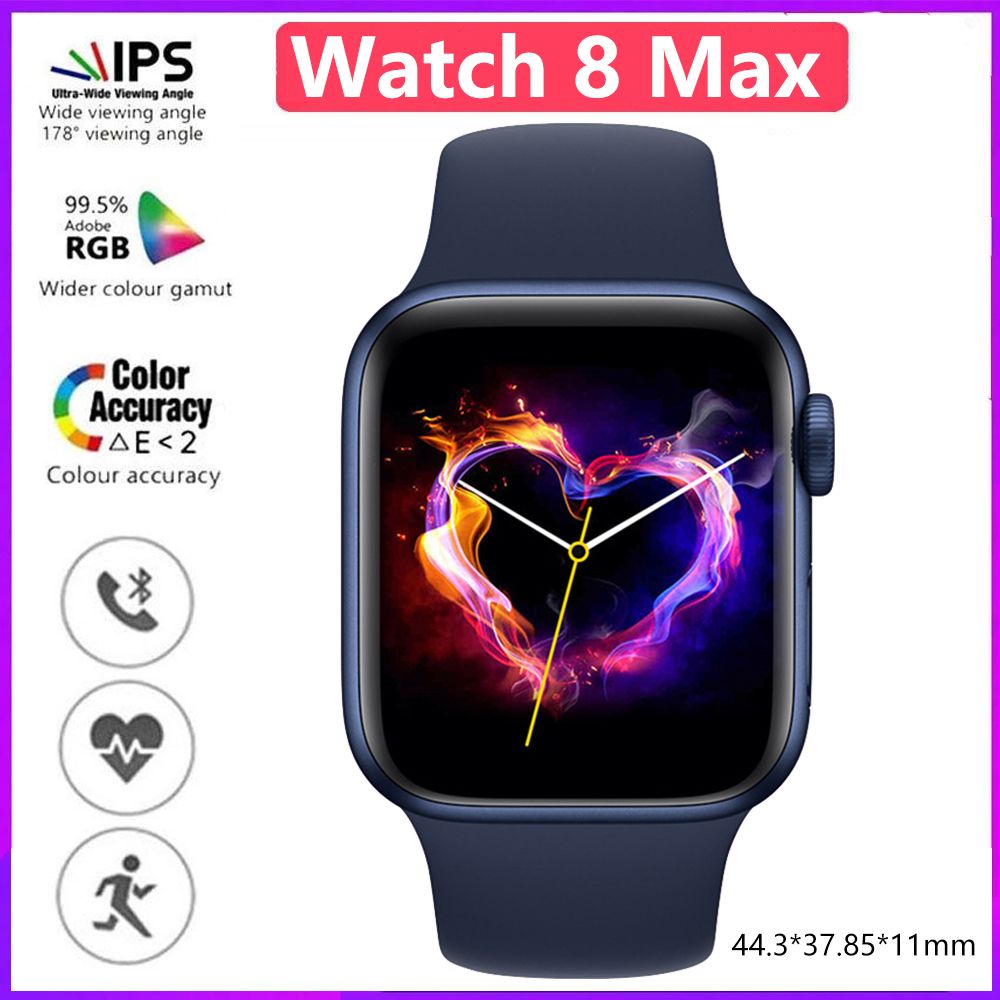 New Watch 9 Max S9 Smart Watch Men Women Waterproof Sports Watch Bluetooth Call Couple Watch Unisex Digital Watch Heart Rate Monitor Alarm Clock NFC Kids children Smartwatches Watch 8 Max For Woman
